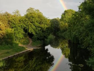 Rainbow from the road bridge