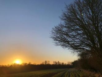 Winter Sunrise over Bramford